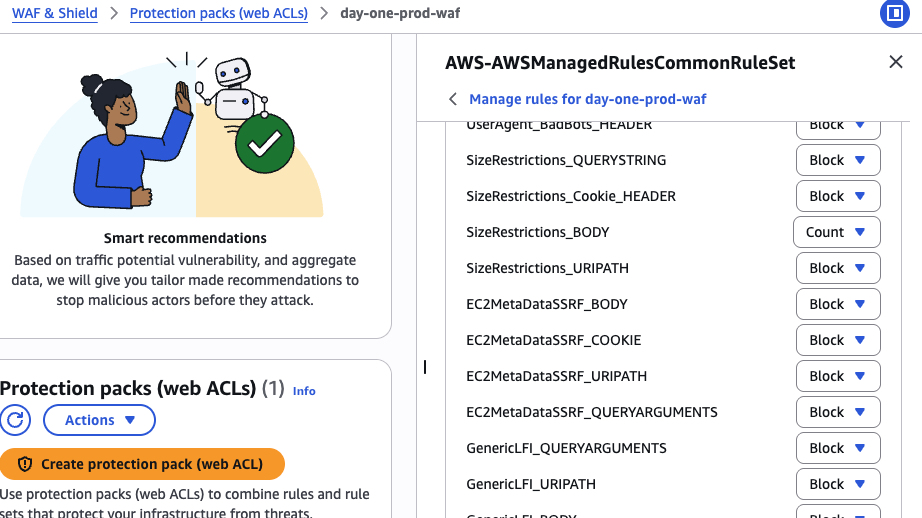 WAF config